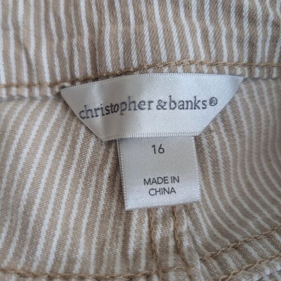 Christopher & Banks The Perfect Jean Shaped Fit Mid Rise Crop Jeans Size 16 - Picture 5 of 6